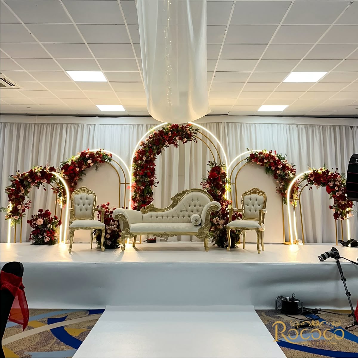 Elegant Floral Arch Backdrop - Wedding decor in Vaughan and GTA